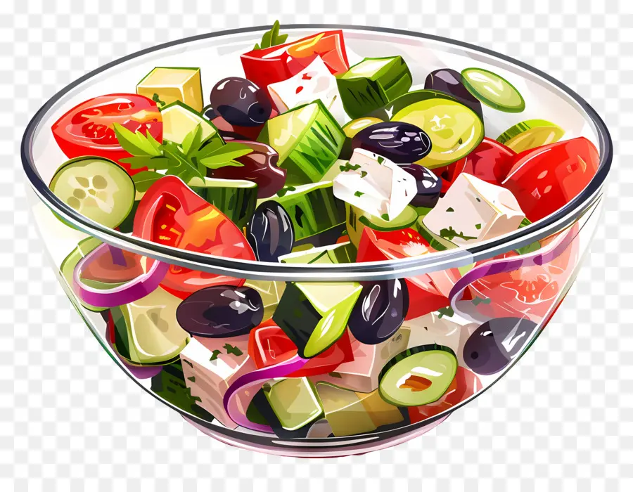 Salade Grecque，Saladier PNG