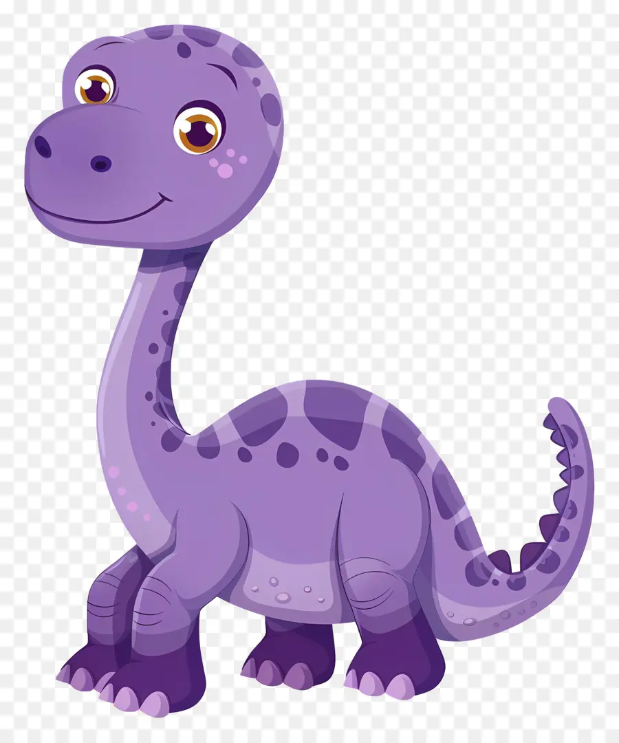 Dinosaure De Dessin Animé，Dinosaure Violet PNG