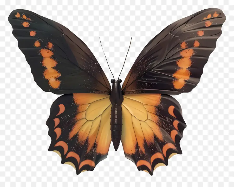 Papillon Animé，Papillon Coloré PNG