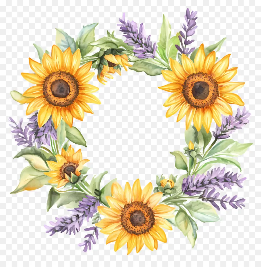 Couronne De Tournesol，Couronne PNG