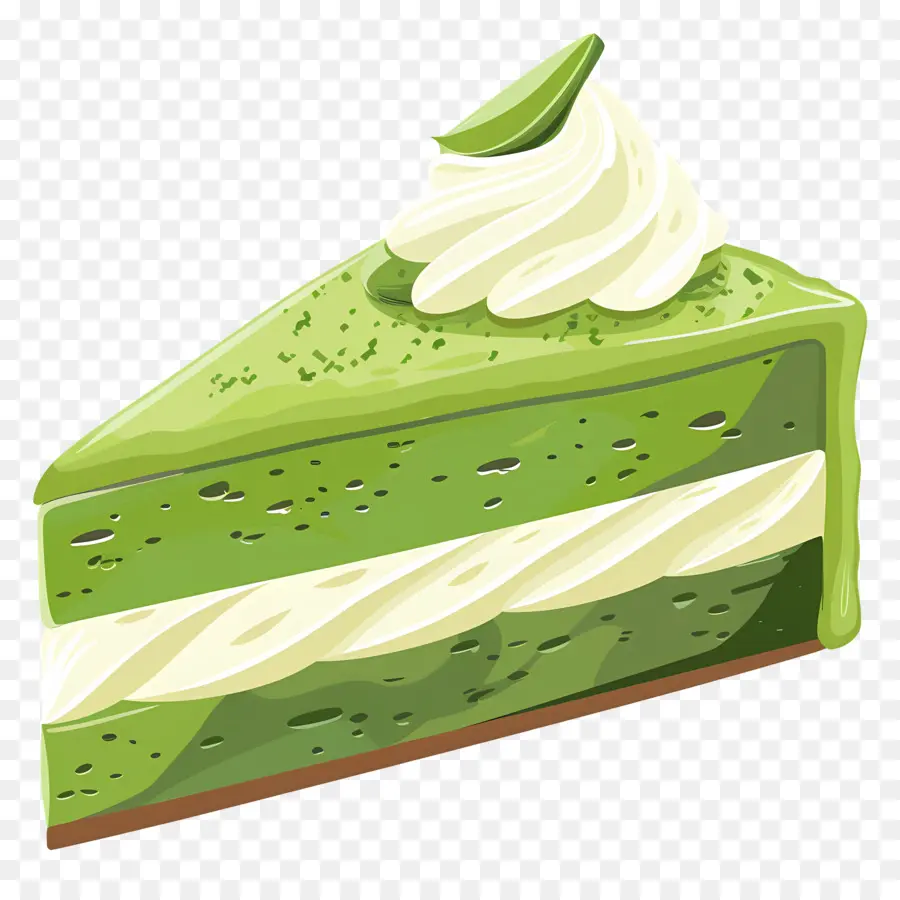 Gâteau Matcha，Gâteau Vert PNG