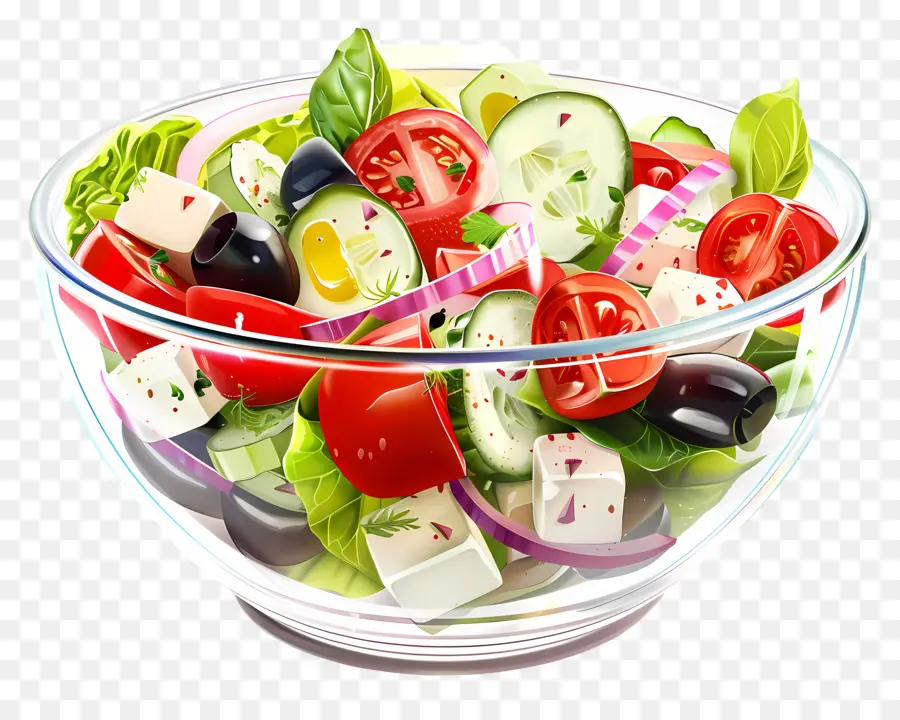 Salade Grecque，Saladier PNG