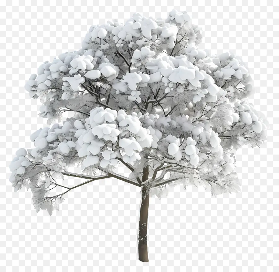 Arbre Enneigé，Hiver PNG