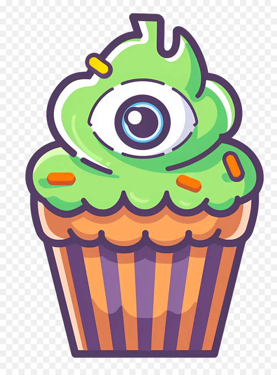 Petit Gâteau D'halloween，Petit Gâteau Aux Yeux PNG