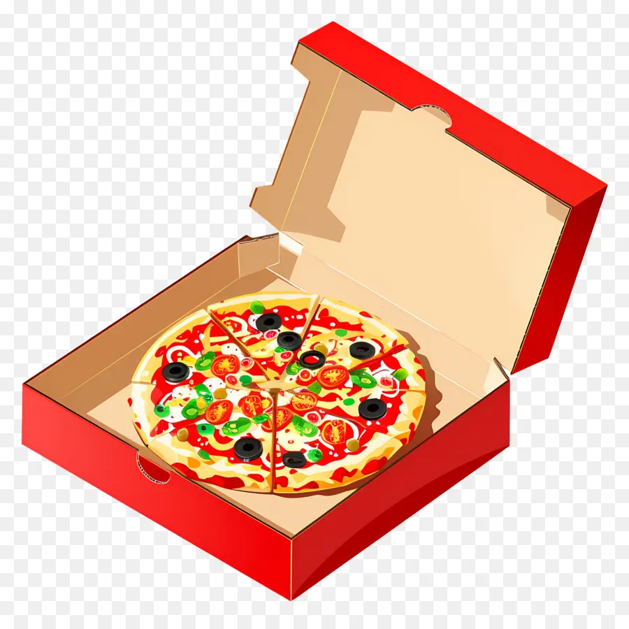 Boîte à Pizza，Pizza En Boîte PNG