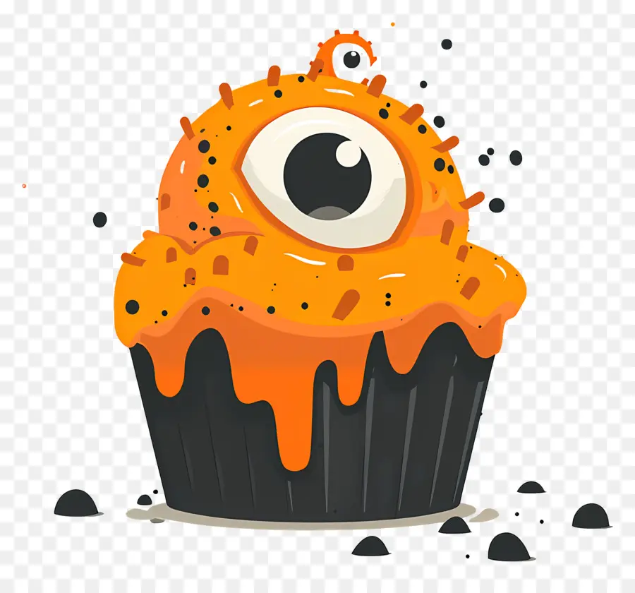 Petit Gâteau D'halloween，Petit Gâteau Monstre PNG