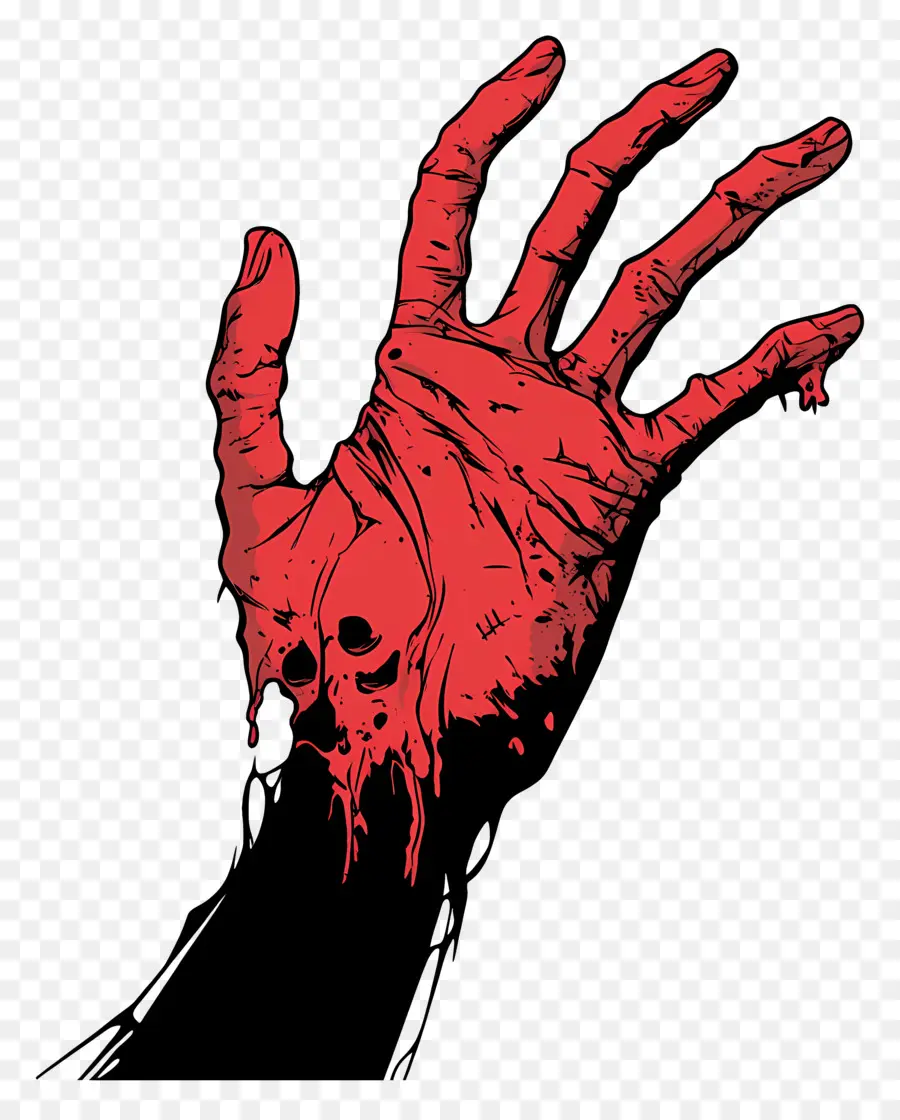 Main De Zombie，Effrayant PNG