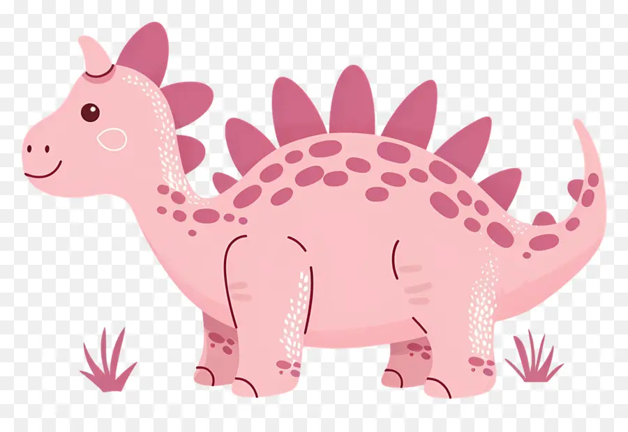 Dinosaure De Dessin Animé，Dinosaure Rose PNG