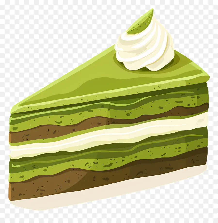 Gâteau Matcha，Gâteau Vert PNG