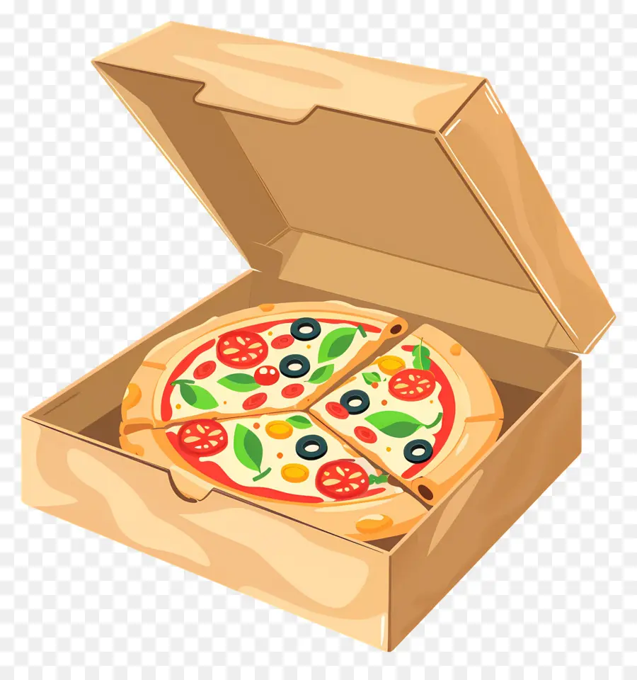 Boîte à Pizza，Pizza En Boîte PNG