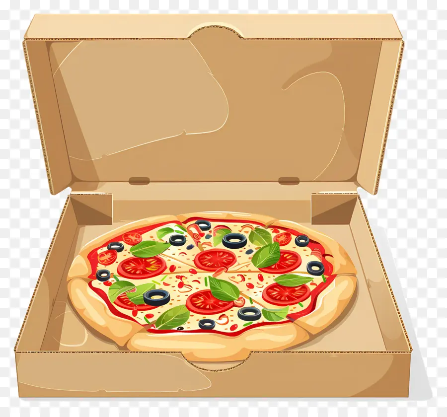 Boîte à Pizza，Pizza En Boîte PNG