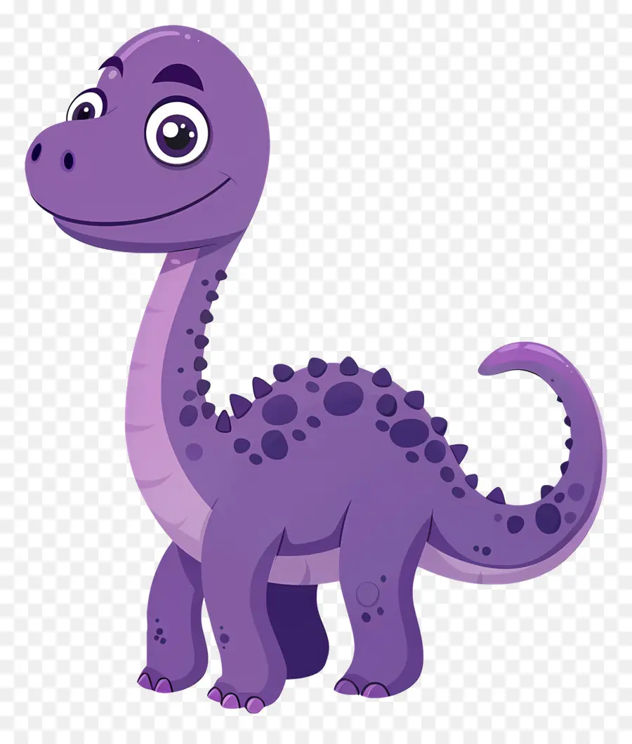 Dinosaure De Dessin Animé，Dinosaure Violet PNG