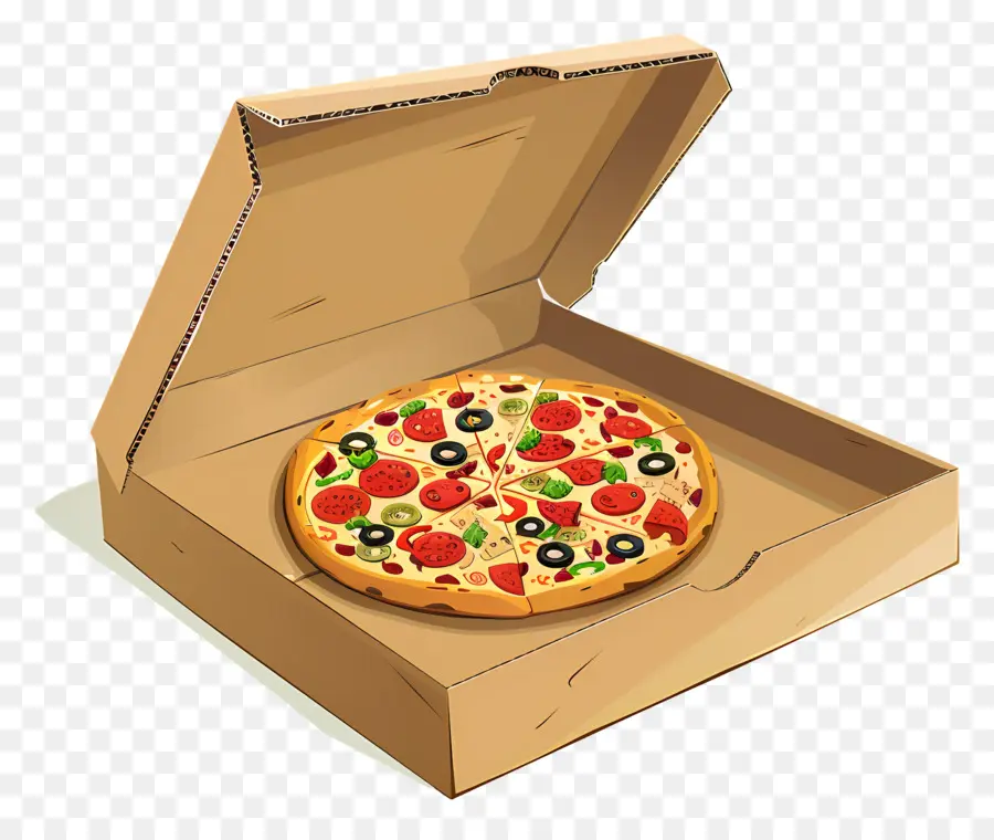 Boîte à Pizza，Pizza En Boîte PNG