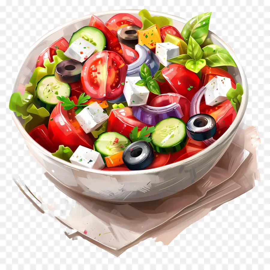 Salade Grecque，Salade PNG