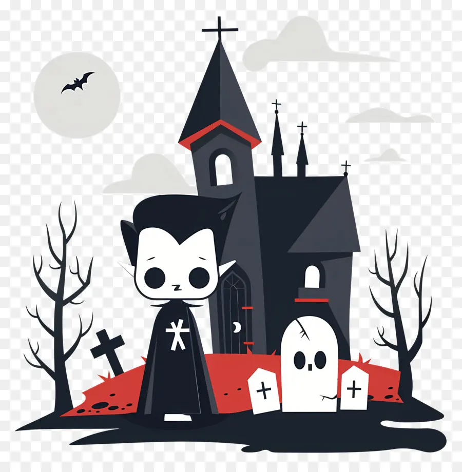 Vampire D'halloween，Vampire Et Fantôme PNG