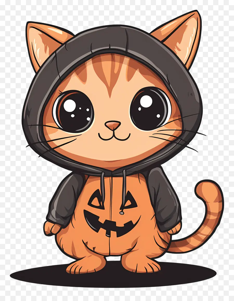 Chat Halloween，Chat Mignon PNG