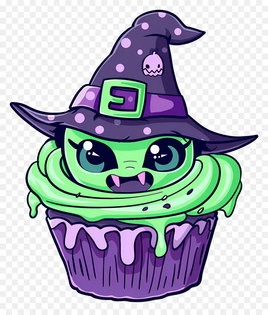 Petit Gâteau D'halloween，Petit Gâteau De Sorcière PNG