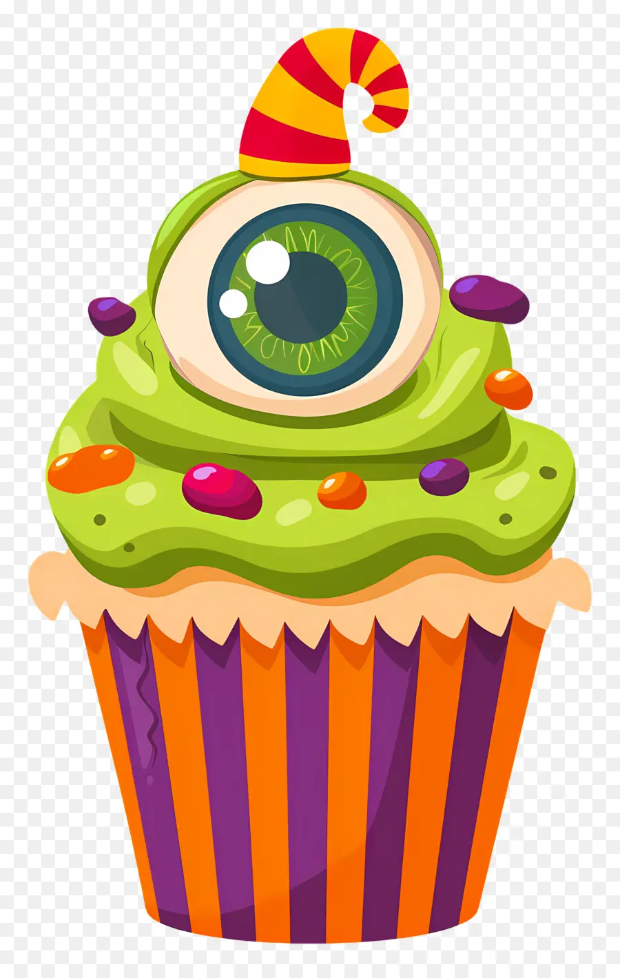 Petit Gâteau D'halloween，Petit Gâteau Monstre PNG