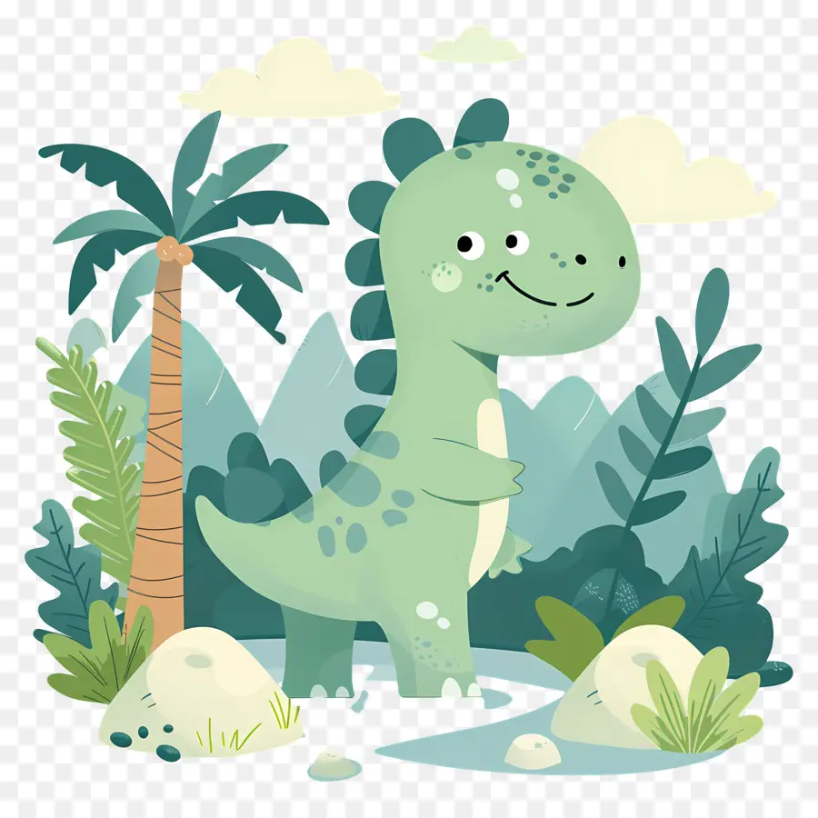 Dinosaure De Dessin Animé，Dinosaure Mignon PNG