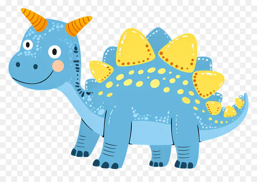 Dinosaure De Dessin Animé，Dinosaure Bleu PNG