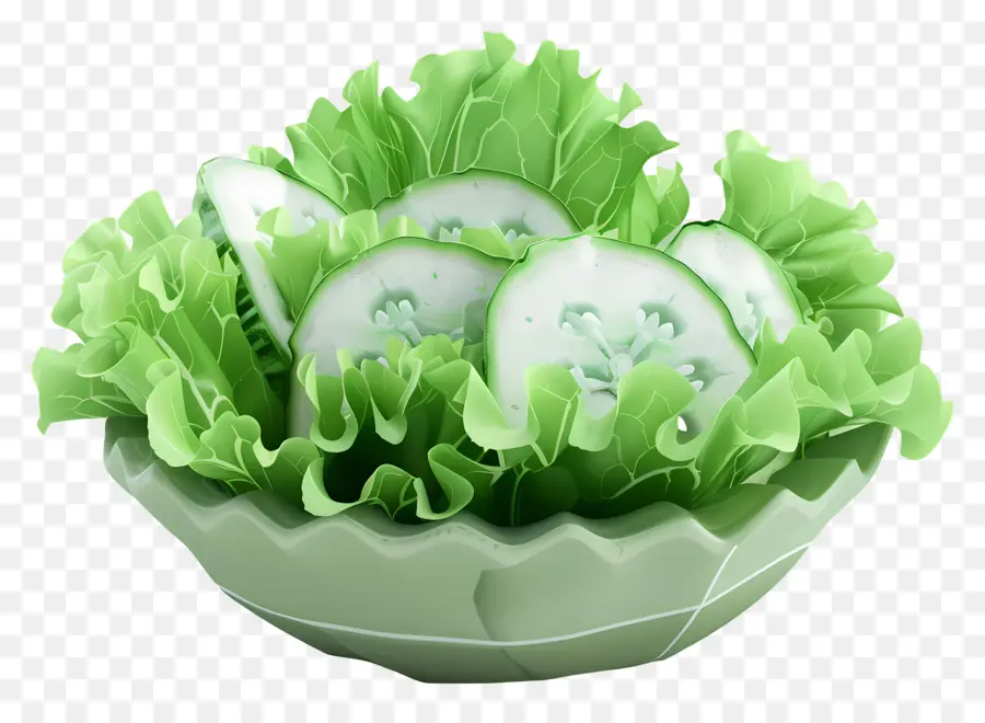 Salade Verte，Salade De Concombre PNG