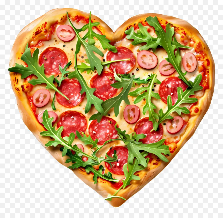 Pizza Coeur，Pizza En Forme De Coeur PNG