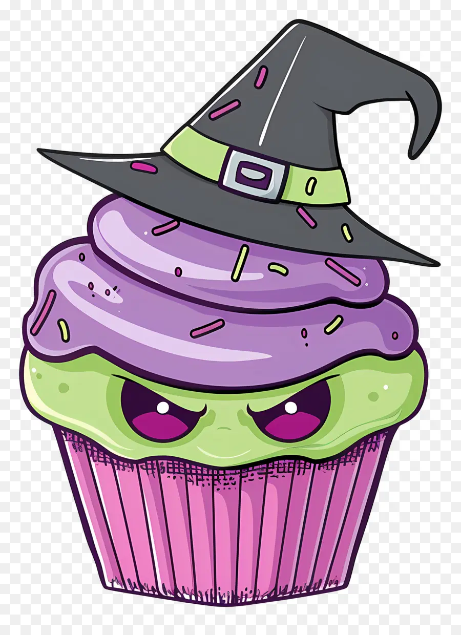 Petit Gâteau D'halloween，Petit Gâteau De Sorcière PNG