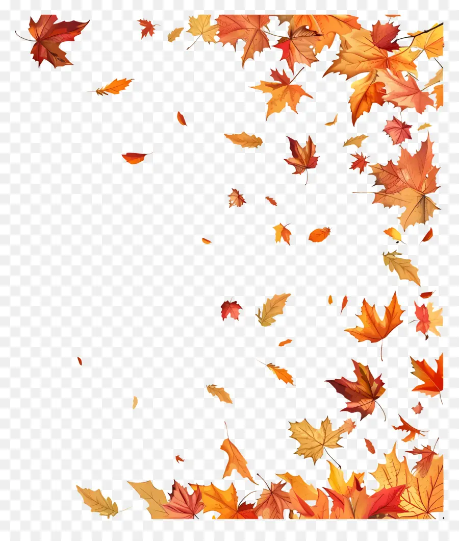 Feuilles Qui Tombent，Automne PNG