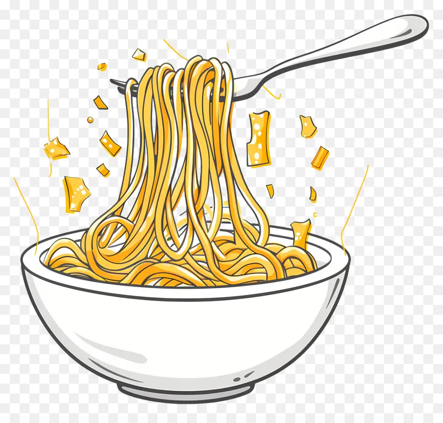 Spaghetti，Bol De Nouilles PNG