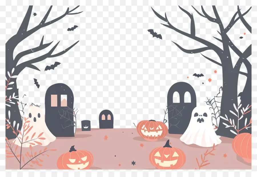 Fond D'halloween，Scène D'halloween PNG