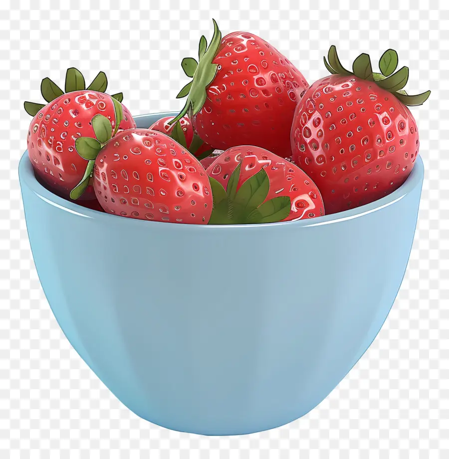 Bol De Fraises，Fraise Dans Un Bol PNG