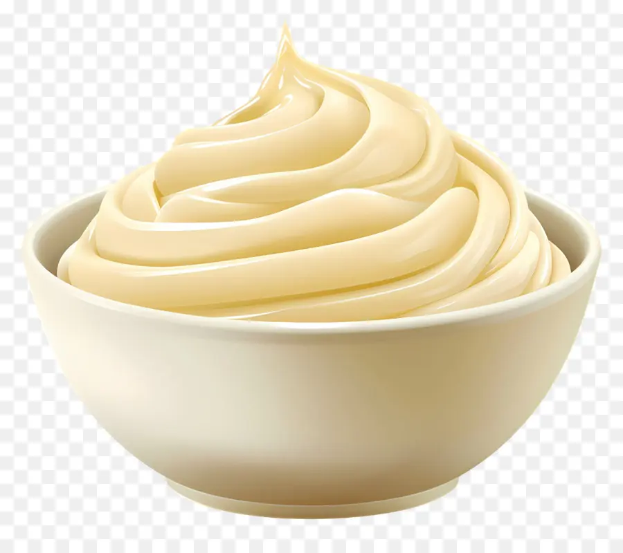 Bol De Mayonnaise，Tourbillon De Crème PNG