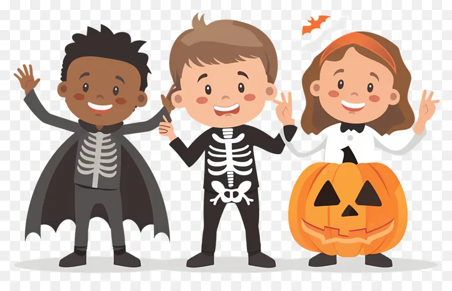 Enfants D'halloween，Déguisements D'halloween PNG