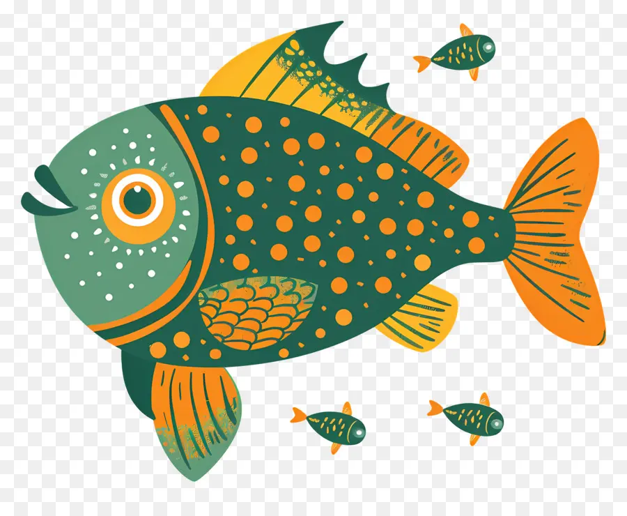 Dessin Animé De Poisson，Poisson Coloré PNG