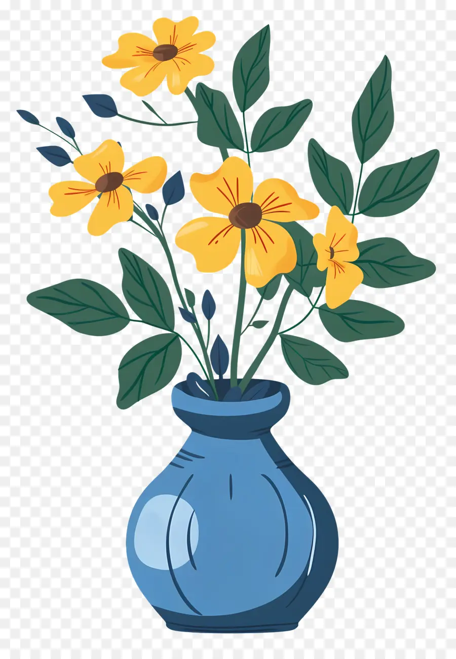 Fleurs Dans Un Vase，Décoratif PNG