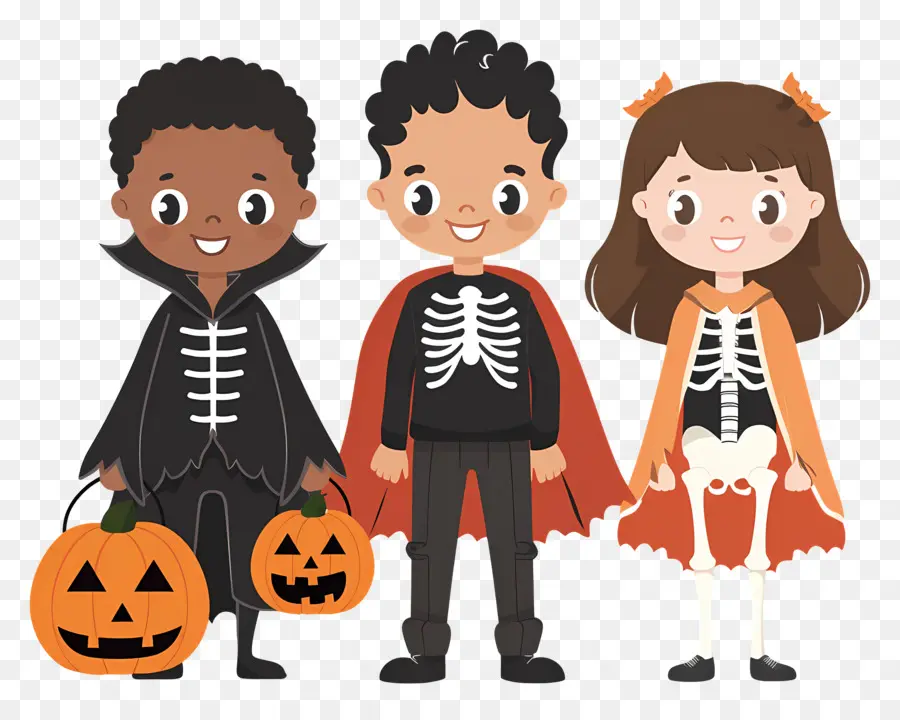 Enfants D'halloween，Déguisements PNG