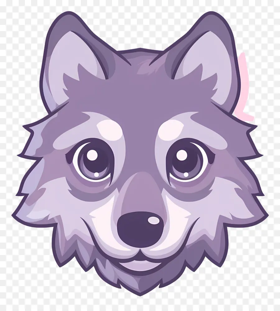 Tête De Loup，Chien De Dessin Animé PNG