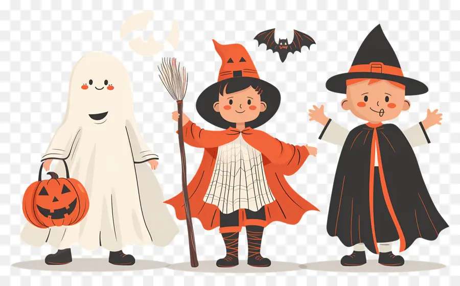 Enfants D'halloween，Déguisements D'halloween PNG