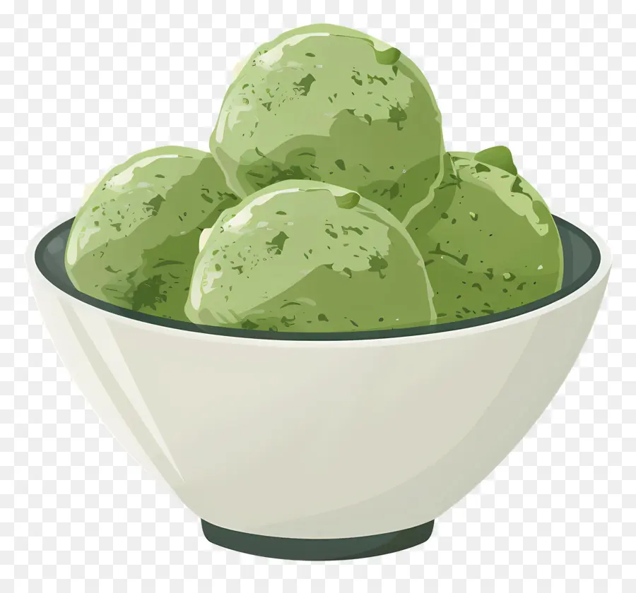 Glace Au Matcha，Glace Verte PNG