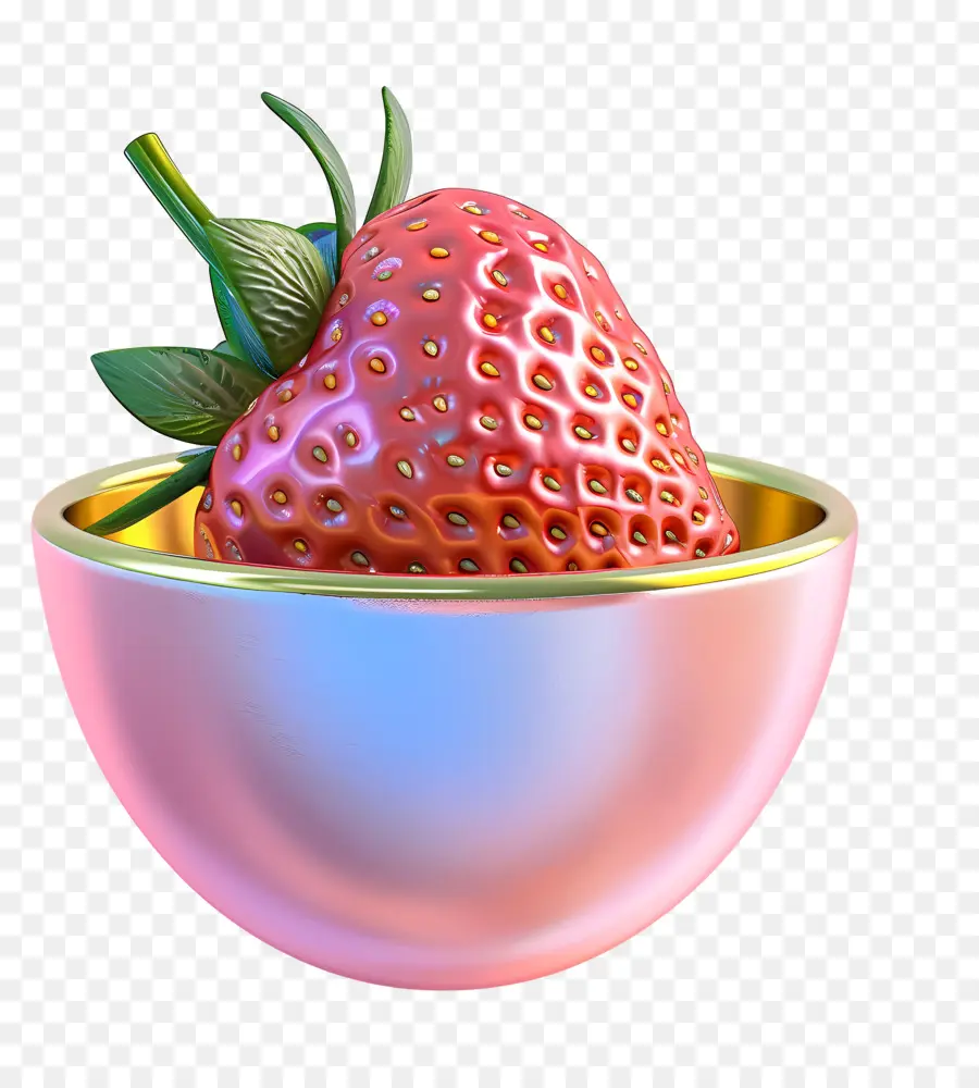 Bol De Fraises，Fraise Dans Un Bol PNG