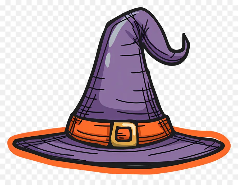 Casquette D'halloween，Chapeau De Sorcière Violet PNG