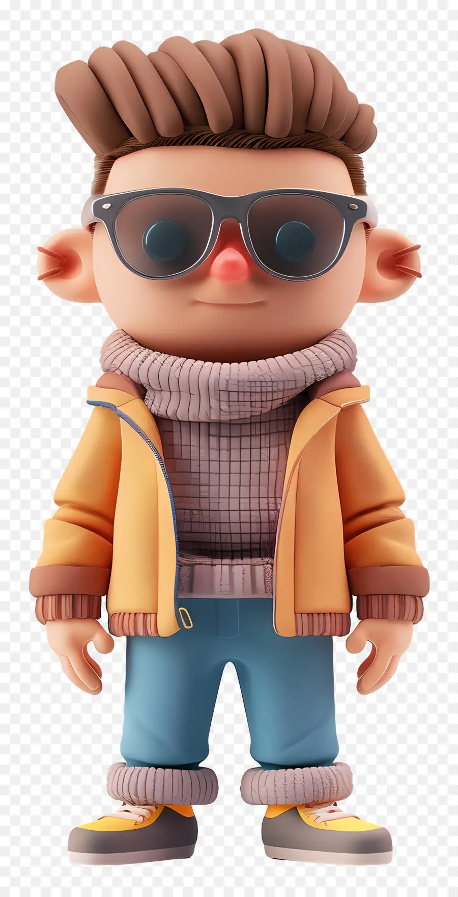 Homme Cool，Personnage De Dessin Animé élégant PNG