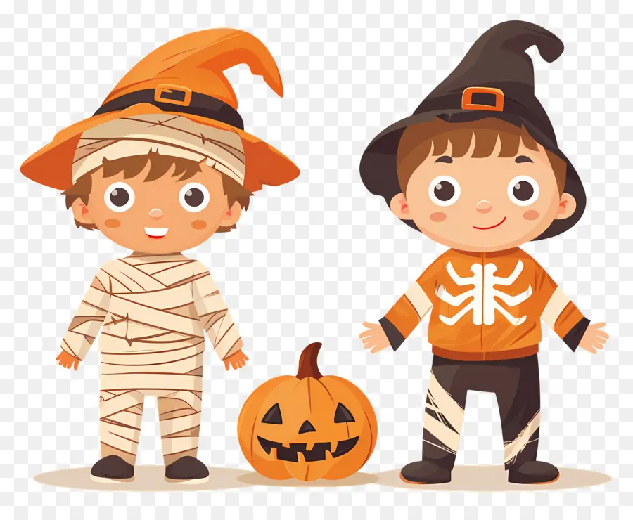 Enfants D'halloween，Déguisements D'halloween PNG