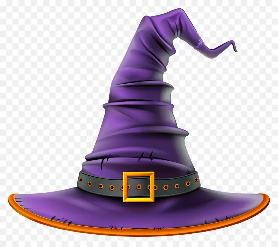 Casquette D'halloween，Chapeau De Sorcière Violet PNG