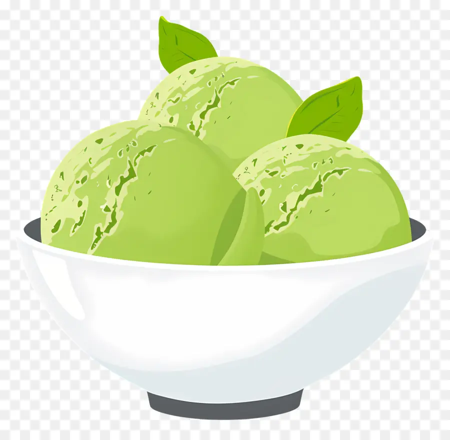 Glace Au Matcha，Glace Verte PNG