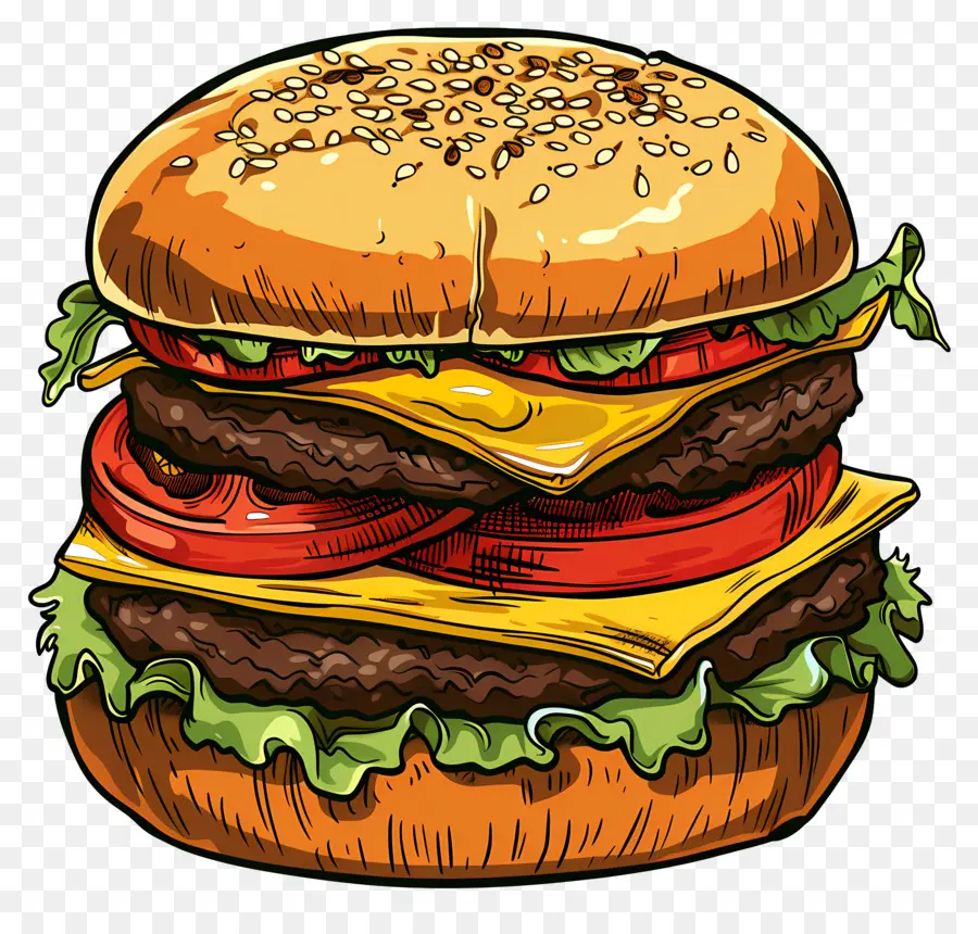 Burger De Boeuf，Hamburger PNG