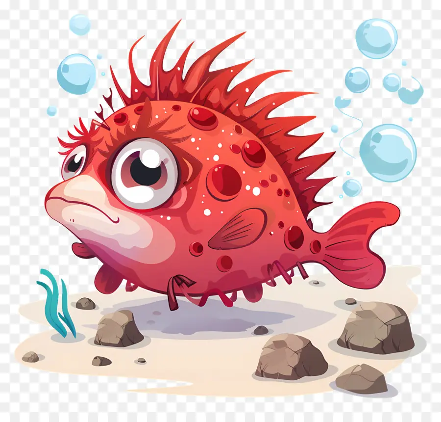 Poisson Globe Mignon，Poisson Globe Orange PNG