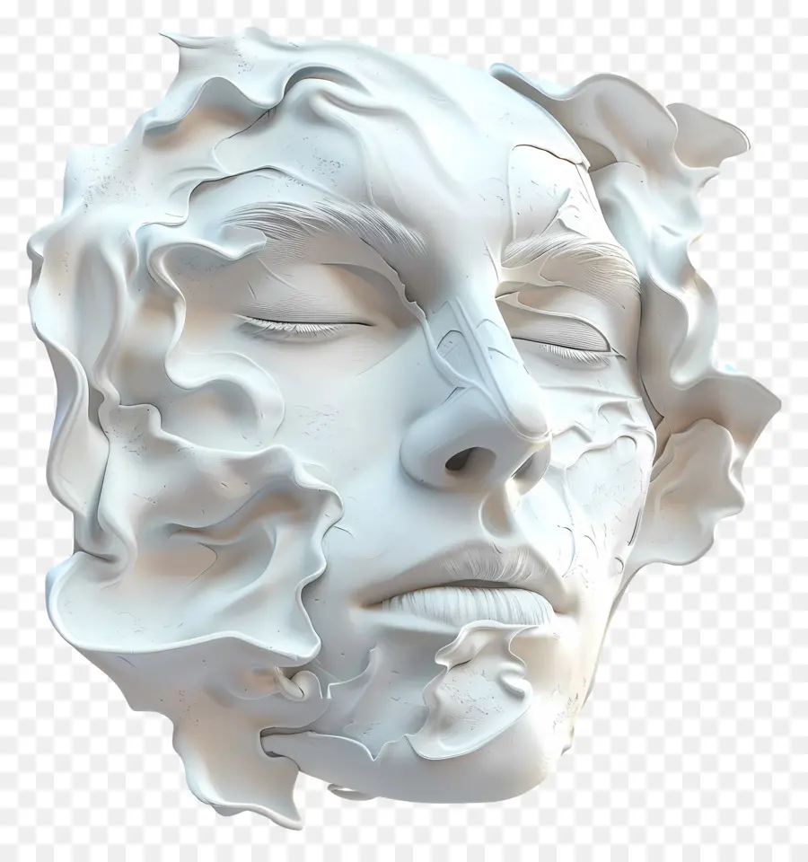 Visage D'homme，Visage Fluide PNG