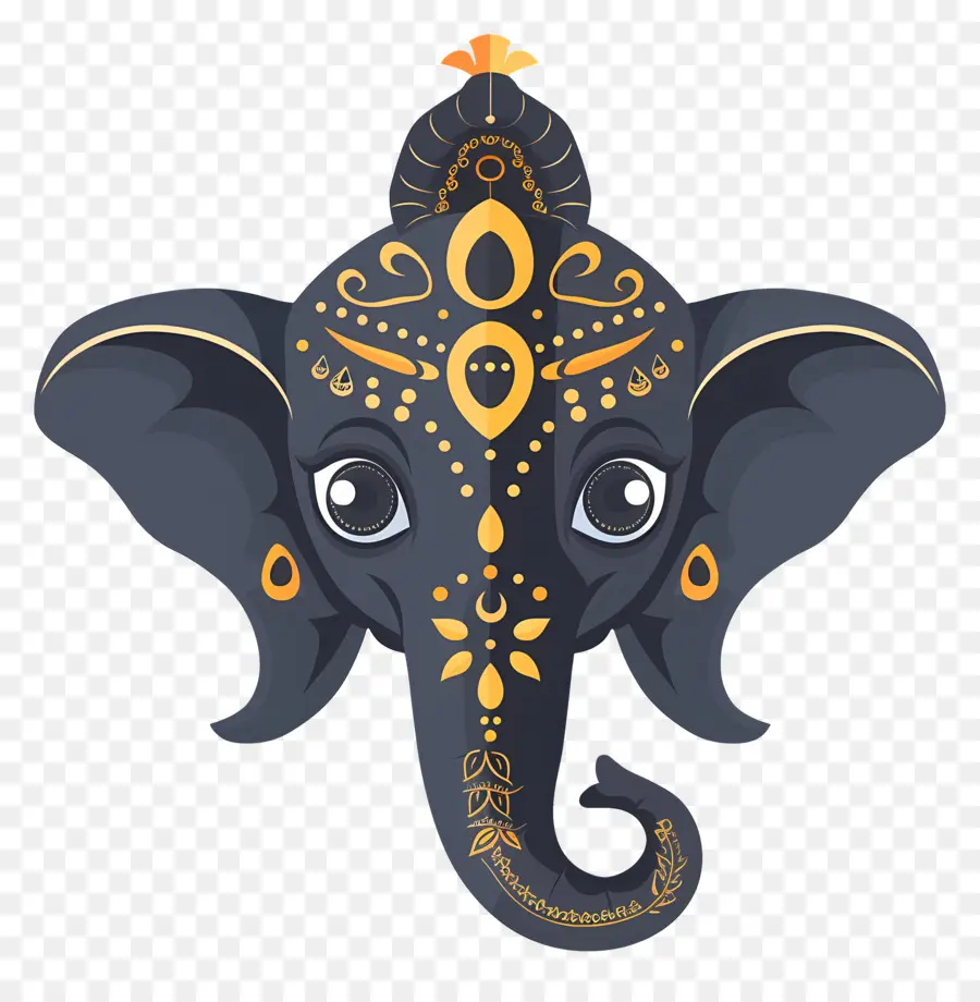 Éléphant Indien，Tête D'éléphant Décorative PNG