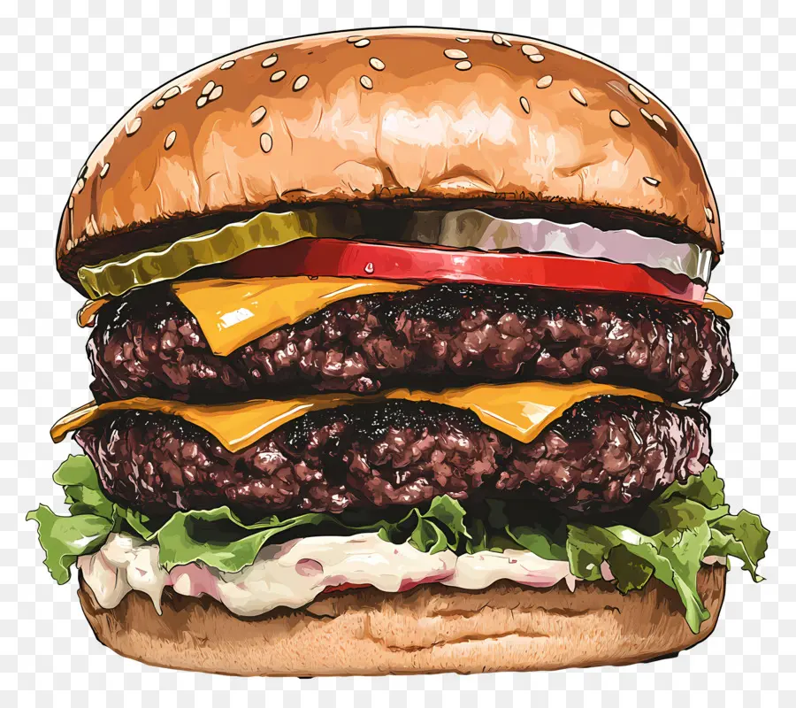 Burger De Boeuf，Hamburger PNG